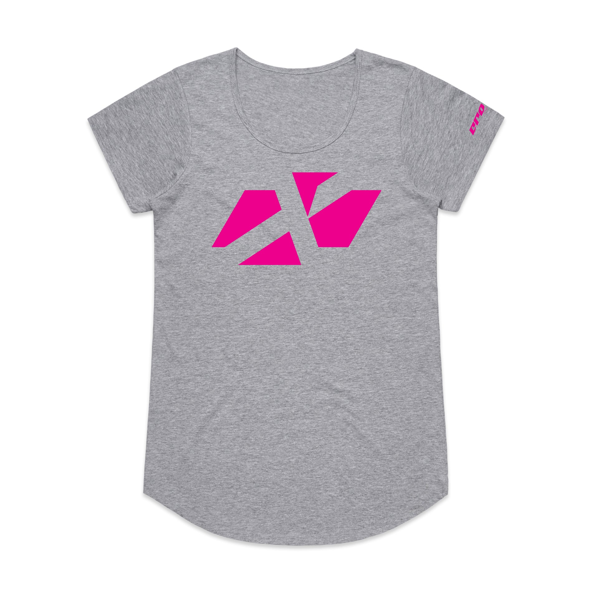 ADULT CROSS ICON PINK SCOOP TEE