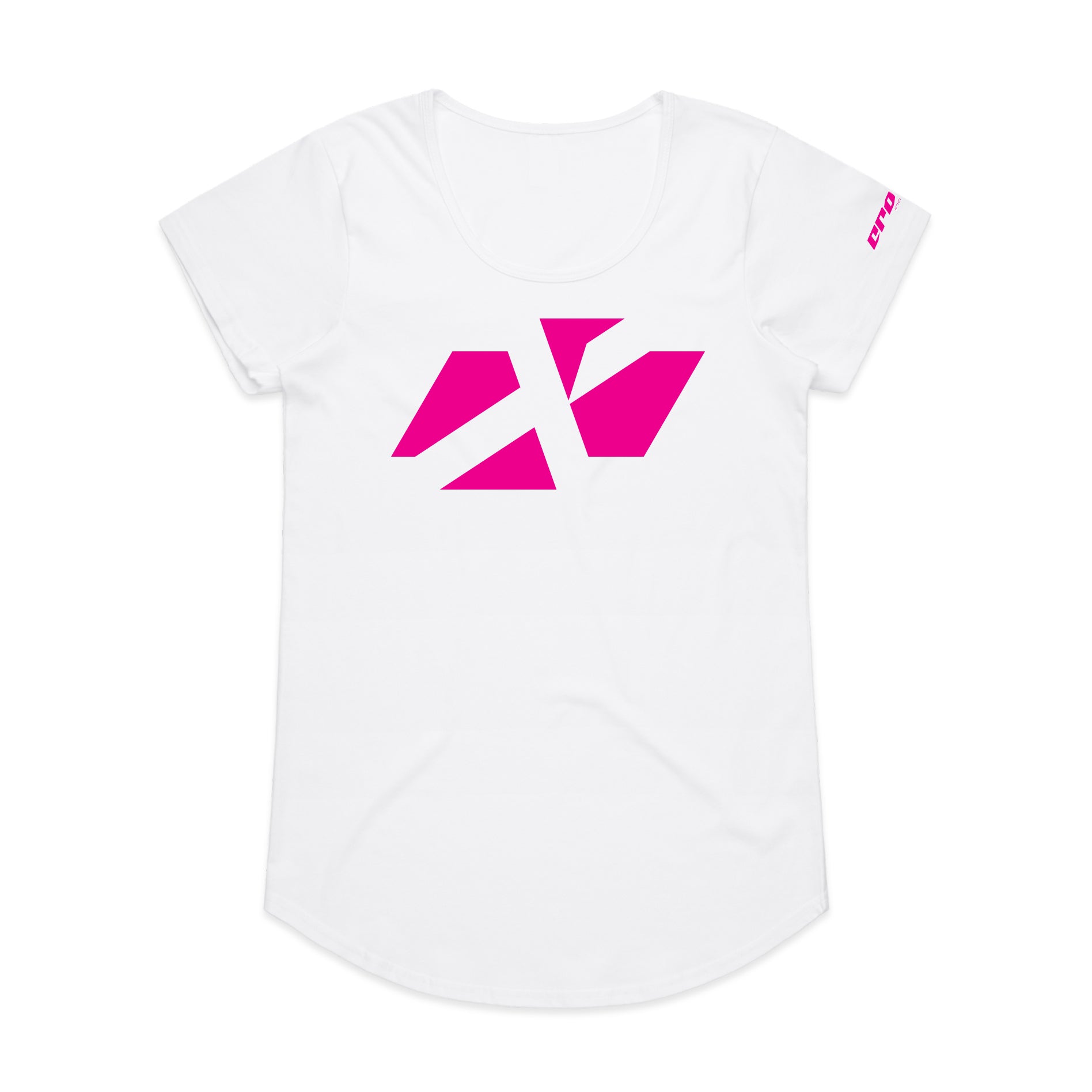 ADULT CROSS ICON PINK SCOOP TEE